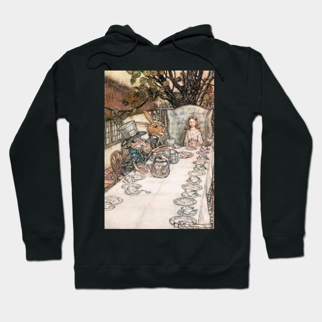 Alice In Wonderland - Arthur Rackham - 5 Hoodie by Illustration Station